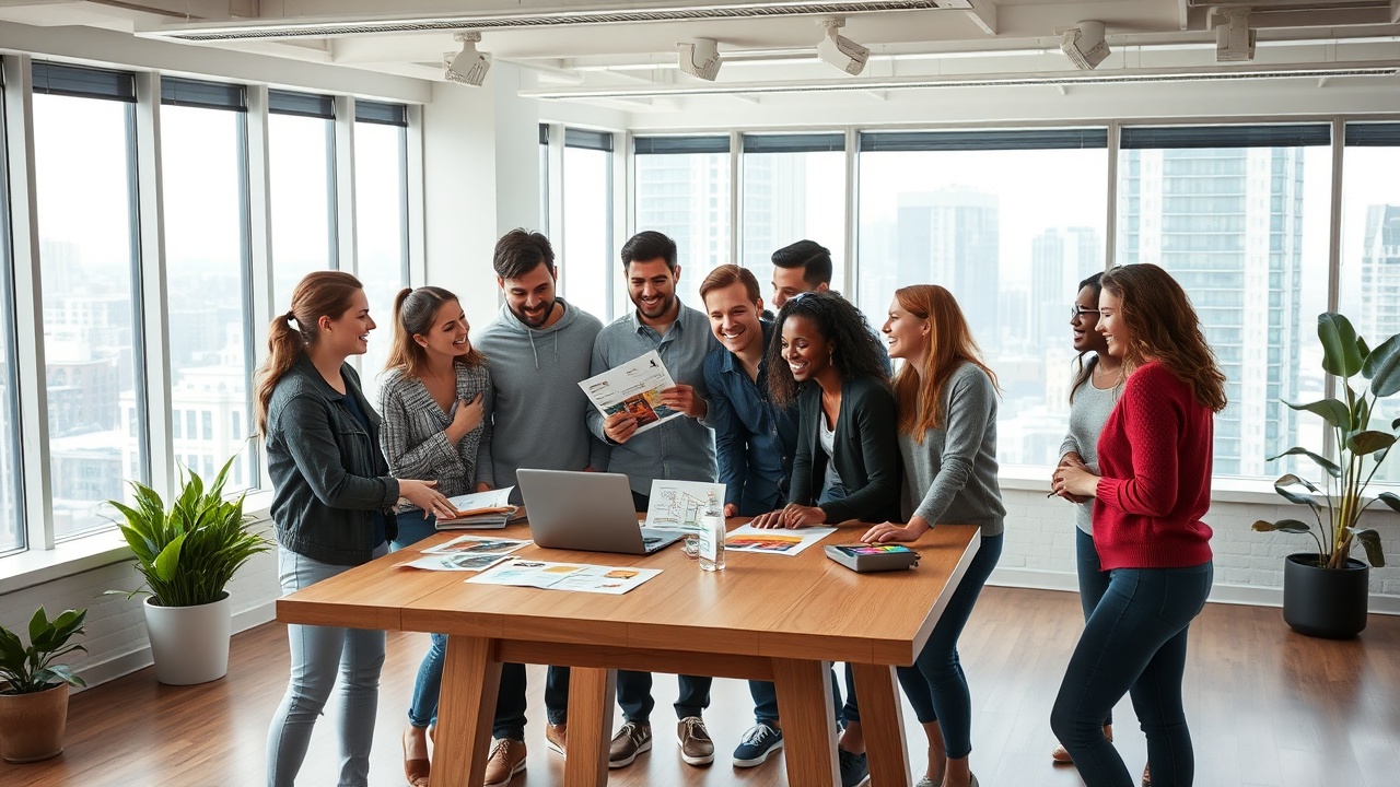 Full team photo at Mirrorly headquarters